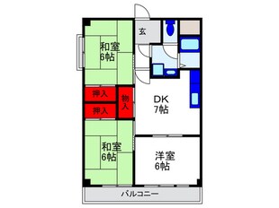 シャトー黒田の物件間取画像